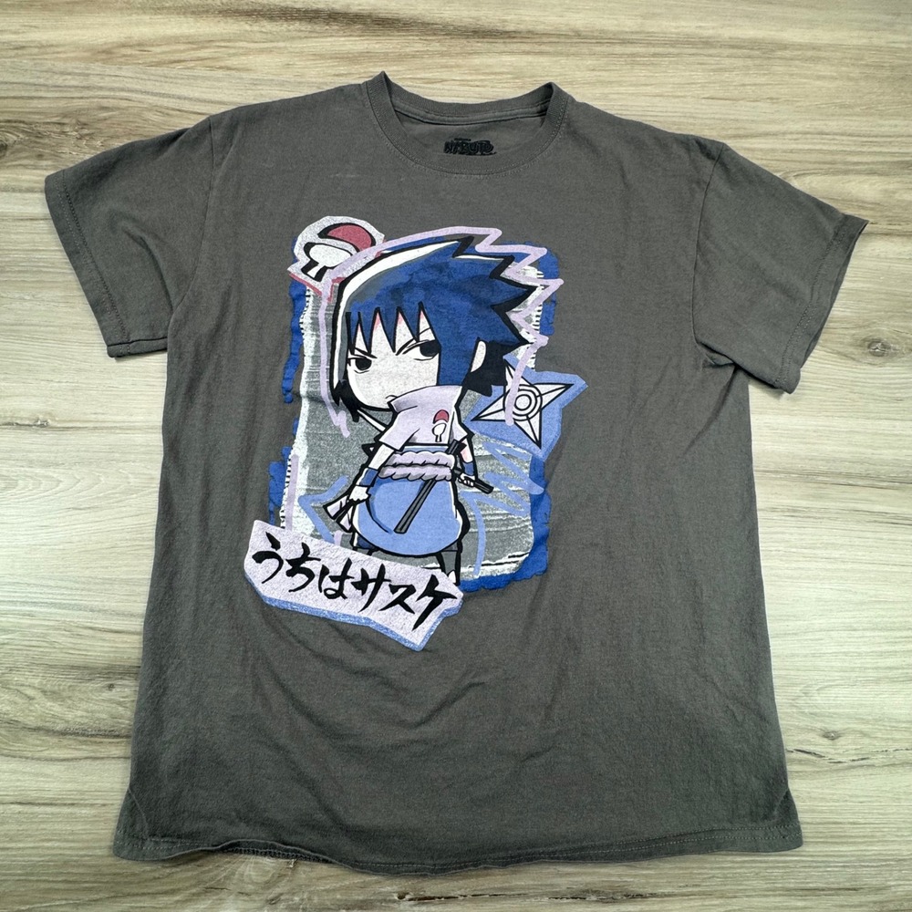 Official Naruto 20th Anniv‎ Ripple Junction Chibi Sasuke Kawaii Anime Tee Medium